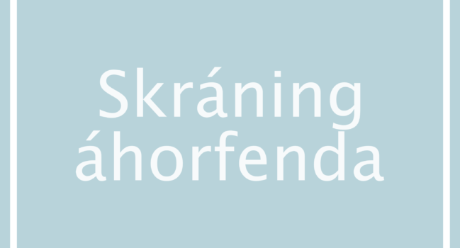 Vormót ÍSS 2021: Skráning áhorfenda