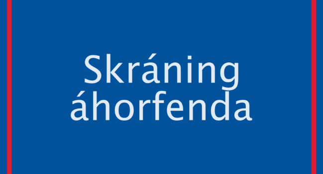 Íslandsmót ÍSS 2021: Skráning áhorfenda