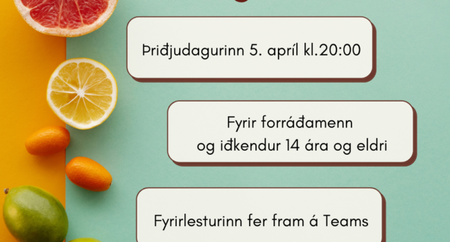 Fræðslufyrirlestrar ÍSS: Næringarfræðsla