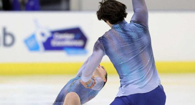 Júlía Sylvía og Manuel með gullverðlaun á Diamond Spin