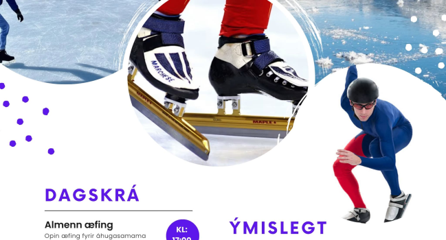 Skautahlaupsbúðir og fræðsluerindi um skautahlaup 28. nóvember